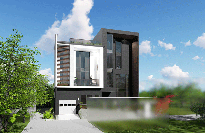 高端大气上档次的四层高级现代风别墅设计